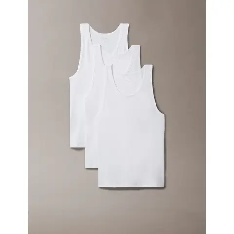 Calvin Klein TANK 3-pack 100 - wit - heren - maat L