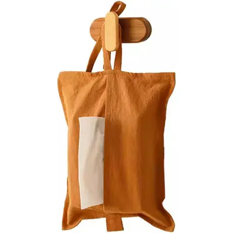 1PC Portable Tissue Bags, Hanging Tissue Dispensers for Multiple Places,orange