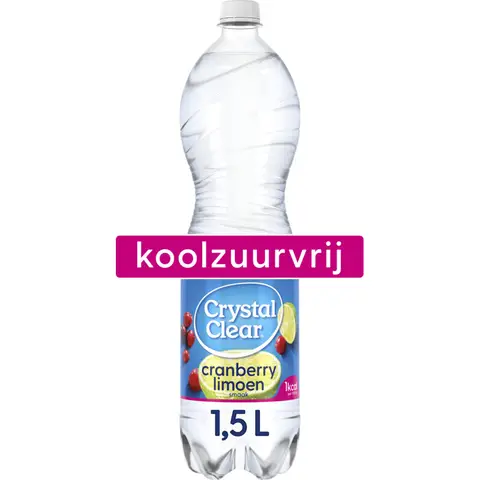 Crystal Clear Cranberry Limoen Frisdrank - 1.5 L