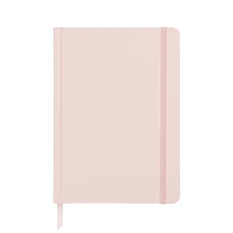 Jubiluu A5 ungedatierter Hardcover, 18 Monate - 112 Blatt (100 g Offsetsorte), Lesezeichen & Gummiband - ungedatierter Planer für Langzeitplanung, Zielsetzung oder tägliche Organisation - Blush-Pink