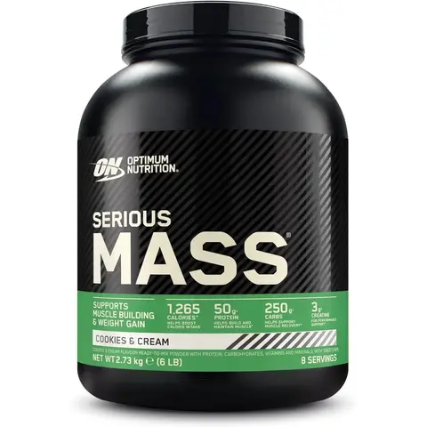 Optimum Nutrition Serious Mass Cookies & Cream 2,73 kg (10 porties)