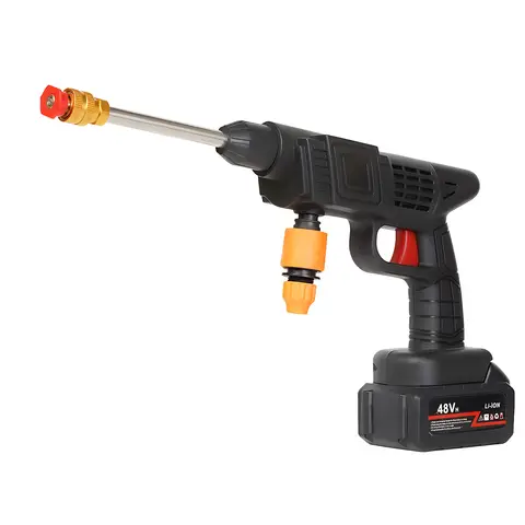 1500W High Power Wireless High-Pressure Washer, 5-meter water pipe, suitable for cleaning cars, terraces, windows, lawns and swimming pools