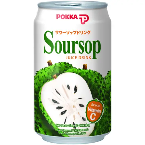 Pokka Soursop Can 300ml 百佳刺果番荔枝汁 300ml