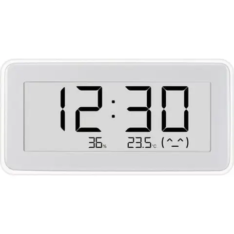 Xiaomi Temperatur- und Feuchtigkeitsmonitor Pro, Bluetooth-Temperatur- und Feuchtigkeitsmonitor, E-Ink-Stundenanzeige, intelligente Verbindung, Überall sichtbar Weiß