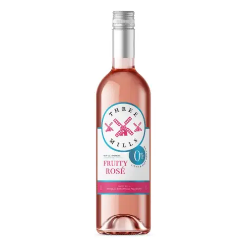 Three Mills - Non Alcoholic Fruity Rosé 0% ABV - 750ml