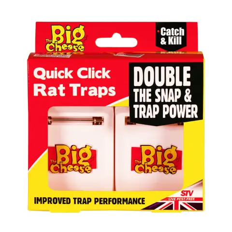 Big Cheese Quick Click Rat Trap 3pk