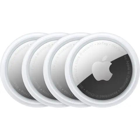 Apple AirTags Verliesbeveiligingsapparaat Tracker Locatiezoeker Locatiegesp Aantal: 4-pack