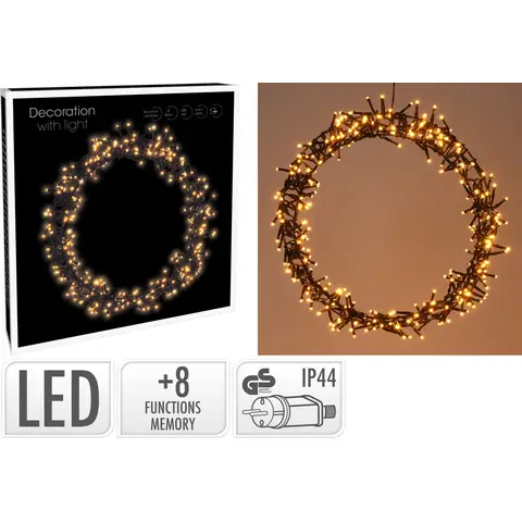 RING 38CM 300LED WARM WEISS