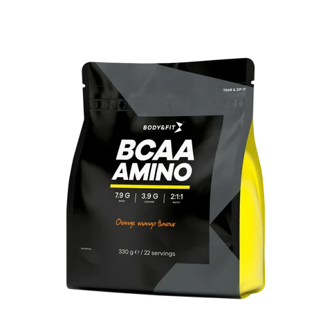 Body&Fit BCAA Amino Sinaasappel-Mango 330 gram (22 doseringen)