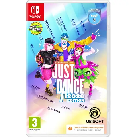 Just Dance 2026 (Code de téléchargement) - Switch - Version Française