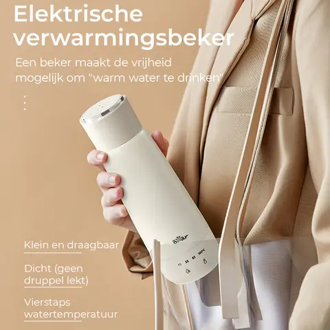 Bear 300 ml Electric Kettle, 3-in-1  Portable Small Fast Heating Insulation Cup