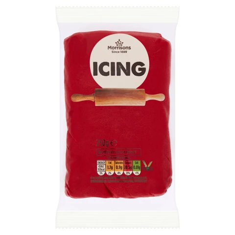Morrisons Ready To Roll Red Icing 250g
