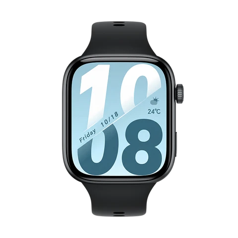 HONOR Watch X5i, 8 MB + 128 MB, Schwarz, 21 Tage Akkulaufzeit, Gesundheits-Scan, Silikonarmband