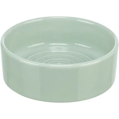 TRIXIE Keramiknapf erhöht für Katzen salbeigrün 150 ml Ø 14 cm