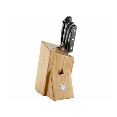 Zwilling Pro Messerblockset, 5-teilig | Bambus | Natur