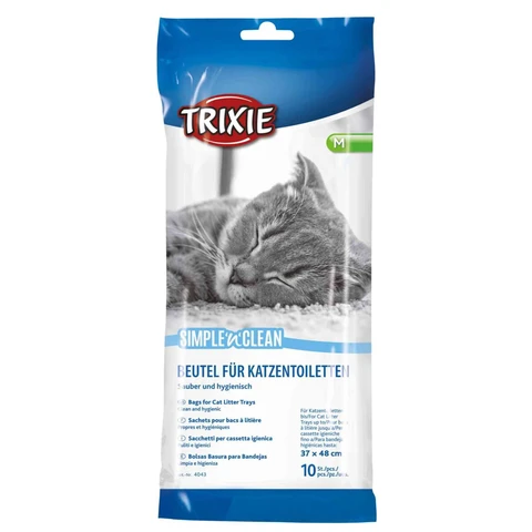 TRIXIE Simple'n'Clean Beutel für Katzentoiletten Größe M (Toiletten bis 37 x 48 cm) 10 Stück