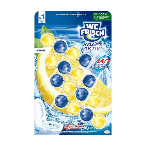 WC FRISCH Kraft Aktiv Duftspüler Lemon 4x50g