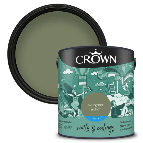 CROWN Matt Emulsion Evergreen Echo 2.5L