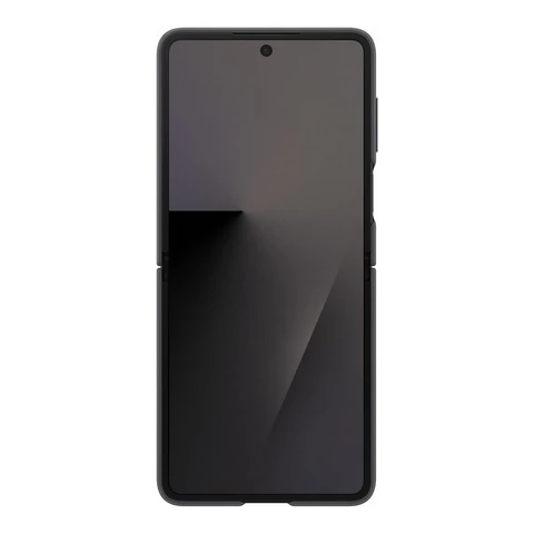Samsung EF-PF766 Silikon-Ringhülle für Galaxy Z Flip7, Smartphone-Cover, Handyhülle mit Ringhalter, Silikon, Schutzhülle, Stoßfest, Dünn und Griffig, Schwarz