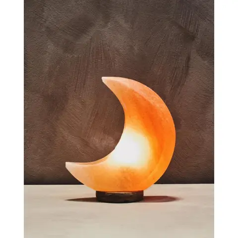 Interiors by Premier Salt Lamp Nepal Crescent Moon Pink