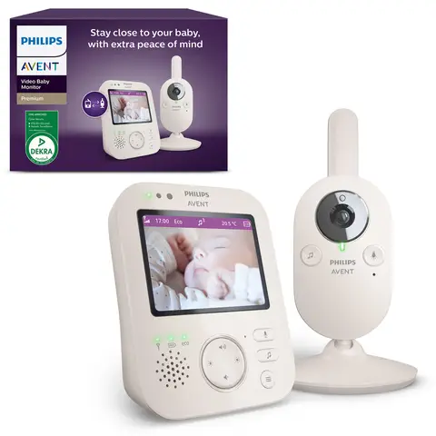Philips Avent  - Video Babyfoon - Babyfoon met Camera - Grijs/Beige -  SCD892/26
