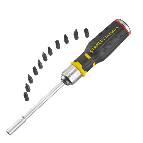 Stanley FatMax Multi-Bit Ratchet Screwdriver with 12 Bits