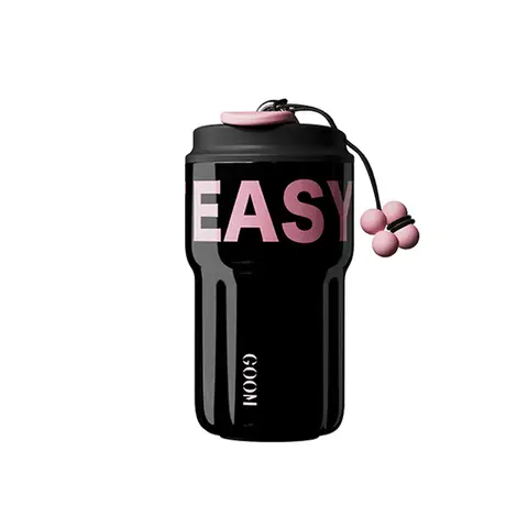 GOOM Rich-Serie Strohhalmbecher (Schwarzrosa) 550 ml, Neujahr-Sonderangebot, Top-Geschenkideen