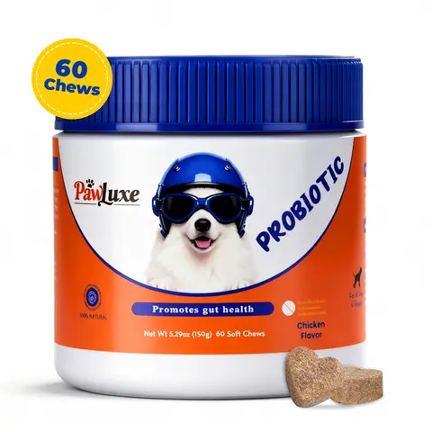 PawLuxe Dog Probiotics Chicken Flavor, 2.5g*60 Count