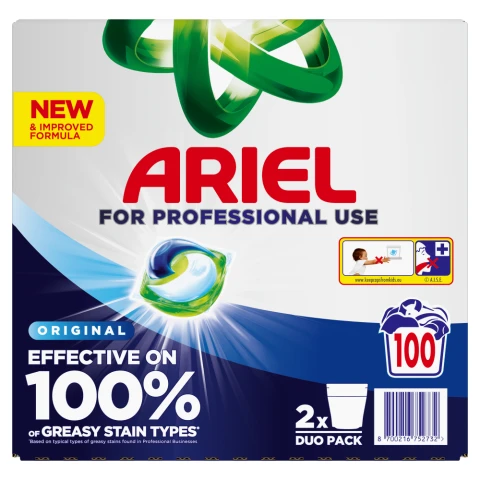 Ariel Professional All-in-1 Pods Washing Detergent Capsules Original 100 Washes