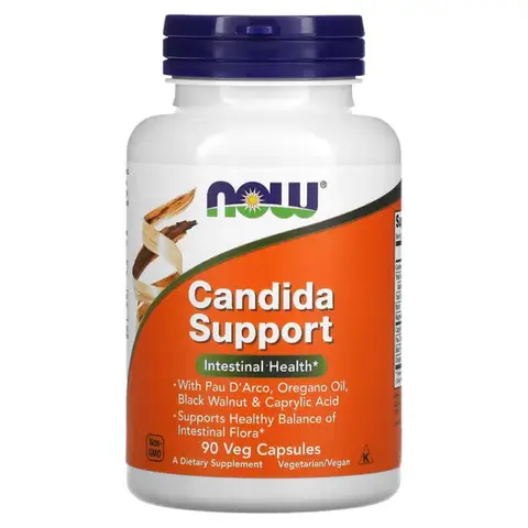 NOW Foods Candida Support Candida Formula - 90 Vegan Capsules