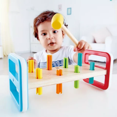 Hape Wooden Rainbow Pounder Toy