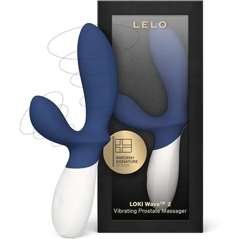 LELO LOKI Wave™ 2 - Base Blue Vibrating Prostate Massager 370g