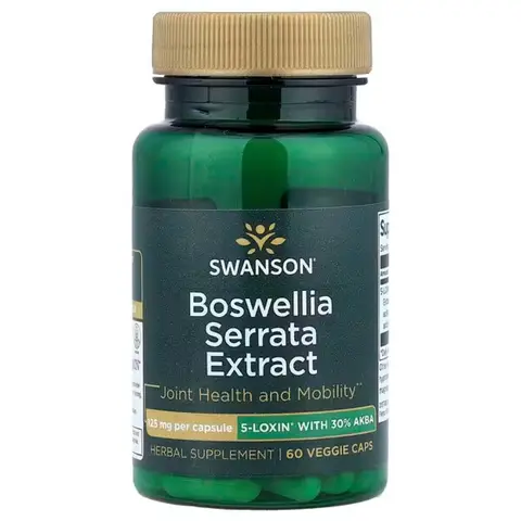 Swanson Boswellia Serrata Joint Inflammation 125mg Capsules - 60 Vegan Capsules
