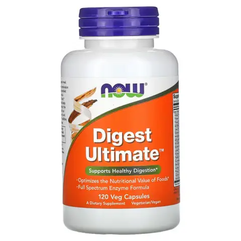 NOW Foods Digestive Enzymes Digest Ultimate Capsules - 120 Vegan Capsules