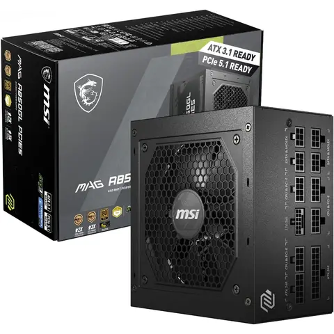 MSI 850W ATX Fully Modular Power Supply - MAG A850GL PCIE5