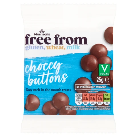 Moo Free Choc Buttons