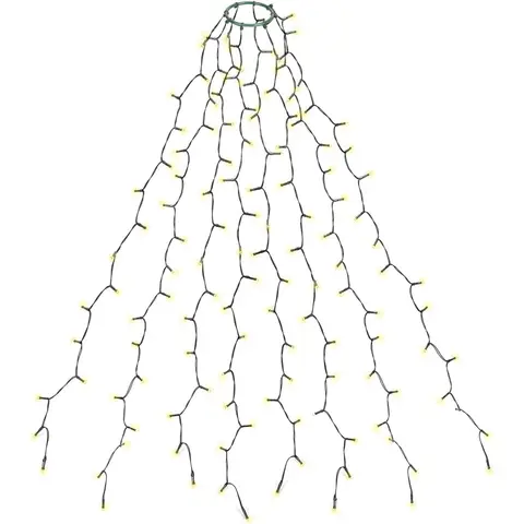 SALCAR Guirlande Lumineuse 280 LEDs pour Sapin de Noêl, 1,5m x 8 exterieur Etanche Guirlande LED Sapin Décoration (1-2,3m sapin) pour Décoration Maison, Fête, Noël, Soirée, Mariage, Jardin