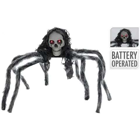 Halloween SPIDER WITH BENDABLE LEGS LED