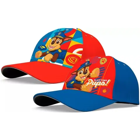 Paw Patrol baseballcap set - rood en blauw, 2 stuks, voor leeftijd 2-4