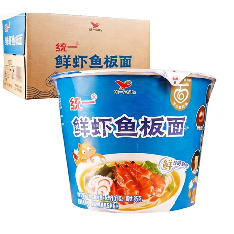 Uni-President Instant Noodles (Bowl) - Shrimp and Fish Flavor 108g (Box of 12)