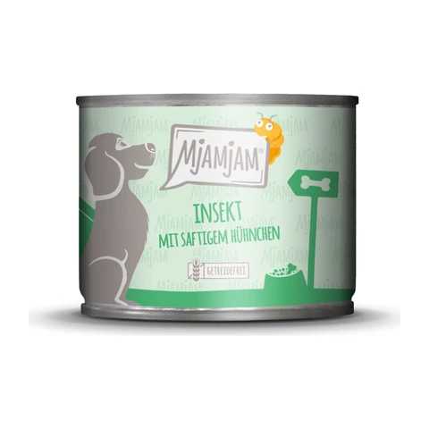 MjAMjAM Nourriture pour chien aux iInsectes et poulet - 200 g