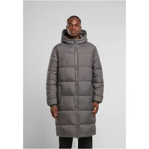 Urban Classics Langer Puffer-Herrenmantel, magnetisch, Größe L