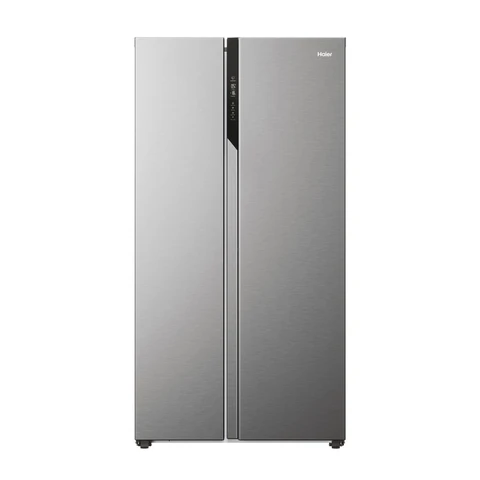 Haier HSR5918DNMP SBS 90 Series 3 American Style Fridge Freezer - Platinum Inox - D Rated