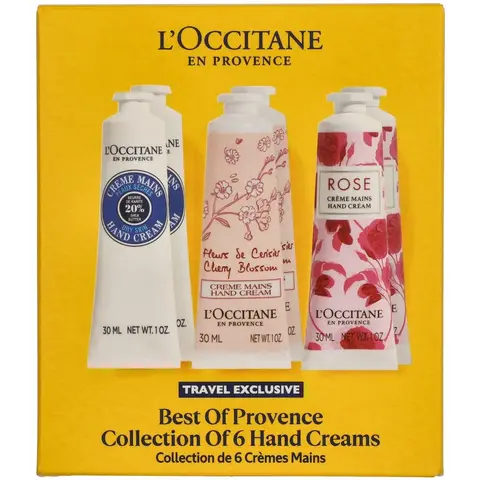 L'Occitane Best Of Provence Set (Handcrème 30ml - 2x Kersenbloesem/2x Roos/2x Shea Butter)
