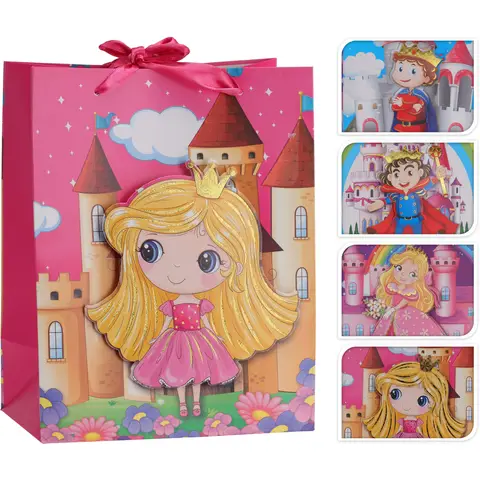 Kleine Geschenktüte – Kinderzahnarzt – zufällige Auswahl aus einem 4er-Pack mit verschiedenen Designs – 1 Stück