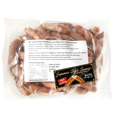 NH FOODS JAPANESE STYLE PORK SAUSAGE 1KG(50P)