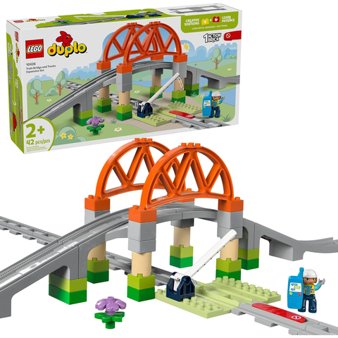 LEGO DUPLO 10426 Train Bridge and Tracks Expansion Set