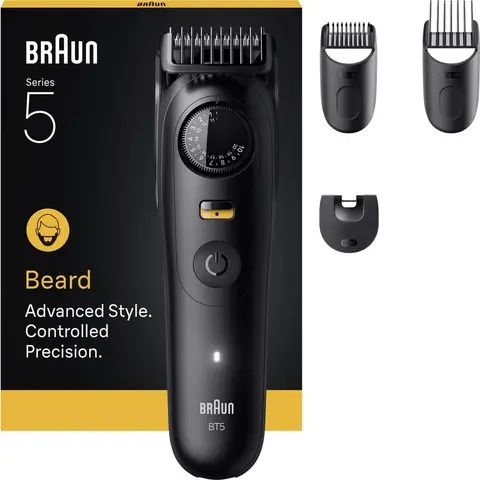 Braun BT Styler BT5520 Bartschneider - 1 Stück - 4-in-1 Präzisionstrimmer - 39 Längeneinstellungen - Wasserdicht