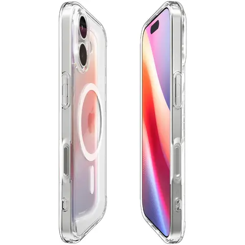Spigen Ultra Hybrid MagSafe Hülle für iPhone 17 - Klar und Weiß