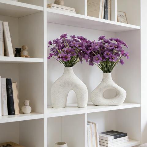 4Pcs 13in/33cm
Artificial Flowers for Outdoor,No Fade Fake Plastic Flowers Faux Plants for Decoration Hanging Planters Indoor Outside Garden Porch Window Box Home Wedding Farmhouse(fuchsia)